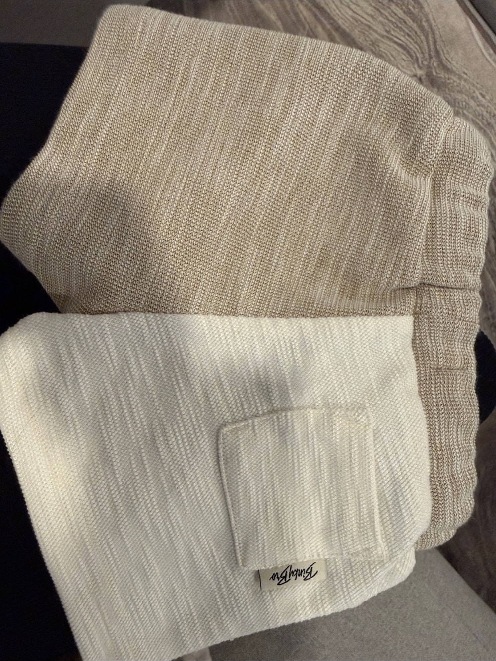 2 set of Binky Bro Kids Shorts - Cream & White and Black - Picture 4 of 6